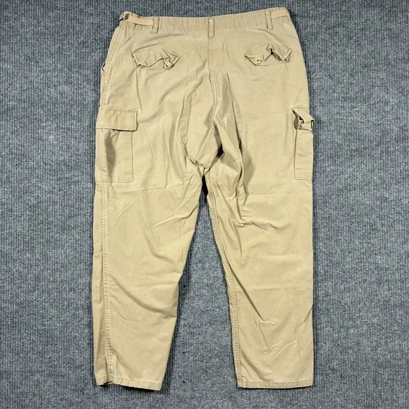 Tru-Spec Mens Cargo Pants Size XL Regular Beige 100% Cotton Outdoor Mid Rise - Picture 2 of 9